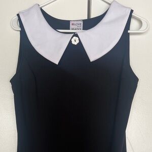 Love Her Madly UK Retro Black and White Dress - Size 6